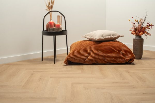 Visgraat - PVC Verlijmd - Natuur Eiken