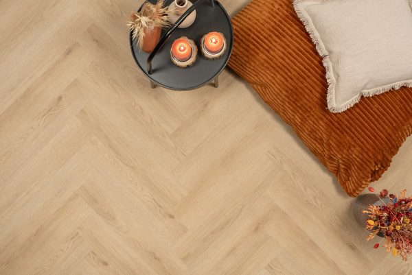 Visgraat - PVC Verlijmd - Natuur Eiken
