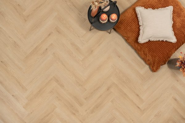 Visgraat - PVC Verlijmd - Natuur Eiken